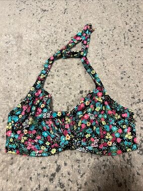 Pour Moi Floral Halter Swim Top